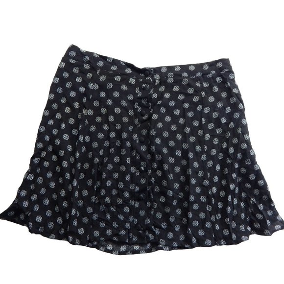 PacSun Womens Mini Skirt With Button Down Front  Black Size S - Picture 1 of 8